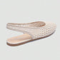 🌸 Sandales à Bride Arrière – Textile Tressé – Talon Plat for Femme