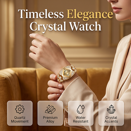 ⌚ Montre Quartz Femme – Alliage – Cadran Losange & Strass for Femme