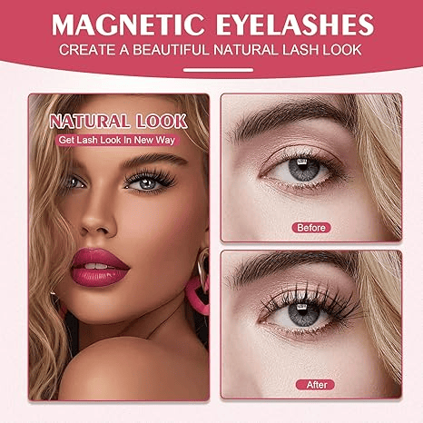💖 DERNIER JOUR : ACHETEZ 1, OBTENEZ 1 GRATUIT ! 🎁 Cils Magnétiques Réutilisables Premium + Applicateur – Sans Colle, Hypoallergéniques & Aspect Naturel – Idéals pour un Regard Professionnel en Secondes 🌸