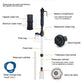 🐠 50% DE RÉDUCTION ! 🔋 Aspirateur Fond Aquarium Électrique – ABS – Batterie 2×LR14 & Tubes Réglables 73 cm for Nettoyage Gravier & Changement Eau