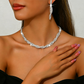 💎 Parure Collier & Boucles d'Oreilles – Cuivre & Strass – Design Griffe for Femme