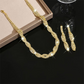 💎 Parure Collier & Boucles d'Oreilles – Cuivre & Strass – Design Griffe for Femme