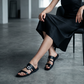 👡 Sandales à Boucle Orteil – Semelle Plate – Bride Tressée for Femme