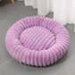 🐱 Panier Rond Ultra-Doux – Tissu Peluche – Bordure Surélevée & Orthopédique for Animaux