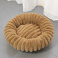 🐱 Panier Rond Ultra-Doux – Tissu Peluche – Bordure Surélevée & Orthopédique for Animaux