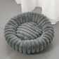 🐱 Panier Rond Ultra-Doux – Tissu Peluche – Bordure Surélevée & Orthopédique for Animaux