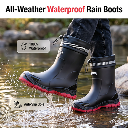 🌧 Bottes de Pluie Unisex – EVA + Maille Sèche – Semelle Antidérapante for Outdoor