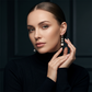 💎 Boucles d'Oreilles Pendantes – Perles Nacrées & Strass – Design Long Pendentif for Femme