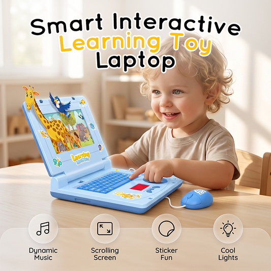💻 50% DE RÉDUCTION ! 🧸 Ordinateur Portable Jouet Interactif – Plastique – Lumières & Sons Éducatifs for Enfants