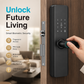 🚪 50% DE RÉDUCTION ! 🔒 Serrure Digitale Intérieure – Alliage Aluminium – Biométrique & Sans Perçage for Portes en Bois