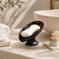 ⏳ 50% DE RÉDUCTION ! 🧼 Porte-Savon en Céramique – Céramique – Drainage Automatique & Forme Feuille for Salle de Bain