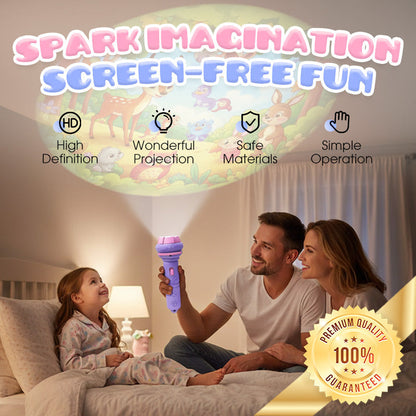 🧠 -50% ! 🌟 Projecteur d’Histoires pour Enfants – ABS – Cartes Interchangeables Animaux & Lettres – Stimule Imagination et Langage – Cadeau Éducatif 🦁