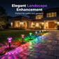✨ 50% DE RÉDUCTION ! 🌙 Lampes Solaires pour Allées – Silicium Monocristallin – Lueur Chaude & RGB for Jardin