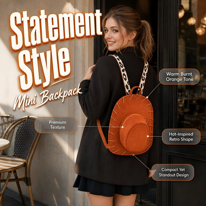 👛🌟 OFFRE LIMITÉE 50% DE RÉDUCTION! 🤠Sac à dos original en forme de chapeau de cowboy – Forme amusante & grand volume – Faites tourner les têtes où que vous alliez.