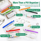 💊 -50% ! 🗂️ Organisateur de Médicaments A8 Étanche – EVA – 14 Pochettes Zippées – Code Couleur – 15×11 cm – Design Discret Sac/Portefeuille – Voyage et Quotidien 🌸