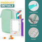 💊 -50% ! 🗂️ Organisateur de Médicaments A8 Étanche – EVA – 14 Pochettes Zippées – Code Couleur – 15×11 cm – Design Discret Sac/Portefeuille – Voyage et Quotidien 🌸
