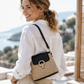 🌴 50% DE RÉDUCTION ! ✨ Sac en Paille Boho – Paille Naturelle & PU – Bandoulière Réglable & 3 Façons for Plage & Voyage