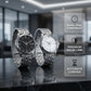⌚ 50% DE RÉDUCTION ! ✨ Montre Quartz Classique Homme – Acier Inoxydable – Chronographe & Verre Minéral for Bureau & Occasions