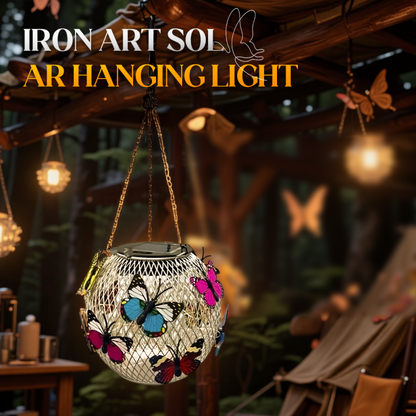 🔥 PROMO FLASH : 50% DE RÉDUCTION ! Lampe Solaire Suspension en Fer – Style Industriel & Étanche IPX4 for Un Éclairage Vintage dans Votre Jardin 🦋✨