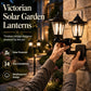 🏮 50% DE RÉDUCTION ! ☀️ Lampadaire Solaire Rétro de Jardin – Double Tête Hexagonale & Style Palais for Extérieur