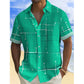 ☀️ 50% DE RÉDUCTION ! 👔 Chemise Homme Imprimé Géométrique – Mélange – Coupe Ample & Douceur Été for Vacances