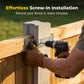 💪 50% DE RÉDUCTION ! 🔩 Équerres en Z pour Clôture Bois – Acier Galvanisé – Anti-Rouille & Anti-Vent for Jardin