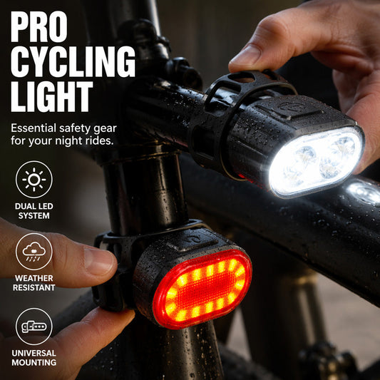 ⏳ 50% DE RÉDUCTION – OFFRE LIMITÉE ! 🚲 Kit Lumières Vélo Rechargeables USB – PC Haute Résistance – Avant + Arrière for Cyclisme