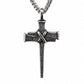 ⛓️ 50% DE RÉDUCTION! ✝️ Collier Pendentif Croix Clou Vintage – Design robuste, finition argentée & style intemporel – Parfait pour un look masculin et spirituel au quotidien 🖤