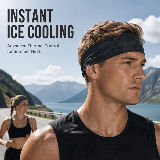 🏃 50% DE RÉDUCTION ! 💦 Bandeau de Sport Antidérapant – 88% Nylon + 12% Spandex – Ice Silk & Évacuation Transpiration for Fitness