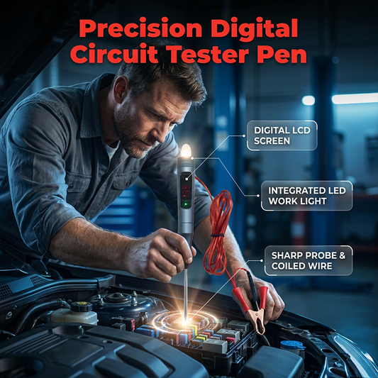 🚗 50% DE RÉDUCTION ! 🔧 Stylo Testeur Circuit Auto Numérique – Acier Allié & Cuivre – 4,5-36 V & Écran LCD for Diagnostic