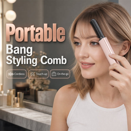 🎉 SOLDES 2026 – 50% ! PLUS DE 26 000 VENDUES ! 💰 Peigne Portatif pour Franges – Plastique – Sans Fil & Chauffant Doux for Retouches Rapides