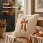 🎃 50% DE RÉDUCTION ! 🍂 Housse de Coussin Citrouille Automne – Peluche Haute Densité – Design 3D & Nœud for Déco Maison