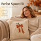 🎃 50% DE RÉDUCTION ! 🍂 Housse de Coussin Citrouille Automne – Peluche Haute Densité – Design 3D & Nœud for Déco Maison