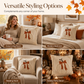 🎃 50% DE RÉDUCTION ! 🍂 Housse de Coussin Citrouille Automne – Peluche Haute Densité – Design 3D & Nœud for Déco Maison