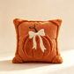 🎃 50% DE RÉDUCTION ! 🍂 Housse de Coussin Citrouille Automne – Peluche Haute Densité – Design 3D & Nœud for Déco Maison
