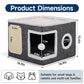 🐱 PROMO FLASH : 50% DE RÉDUCTION ! 🏠 Maison Cube Pliable 2-en-1 pour Chat – Design Bi-Niveau & Griffoir Intégré – Confort Toutes Saisons – Gain de Place & Portable 🐾