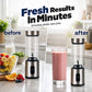 🥤 50% DE RÉDUCTION ! ⚡ Blender Électrique Portable – Verre Borosilicate & Inox 304 – 6 Lames & 4000 mAh for Smoothies