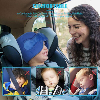 🎉 50% DE RÉDUCTION – PLUS DE 50 000 VENDUS ! 💞 Sangle d’Appui-Tête Enfant – Polyester & Coton PP – Réglable & Universelle pour Siège Auto, Poussette & Voyage 🚗