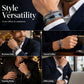👑 50% DE RÉDUCTION ! 💎 Coffret 3 Bracelets Homme Design Couronne – Acier Inoxydable & Zircon AAA – PVD & Réglable 17–21 cm for Look Luxueux