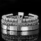 👑 50% DE RÉDUCTION ! 💎 Coffret 3 Bracelets Homme Design Couronne – Acier Inoxydable & Zircon AAA – PVD & Réglable 17–21 cm for Look Luxueux