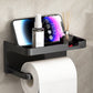 🚽 50% DE RÉDUCTION ! 🧻 Porte-Papier Toilette Mural avec Étagère – PP – Sans Percer & Imperméable for Salle de Bain