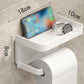 🚽 50% DE RÉDUCTION ! 🧻 Porte-Papier Toilette Mural avec Étagère – PP – Sans Percer & Imperméable for Salle de Bain