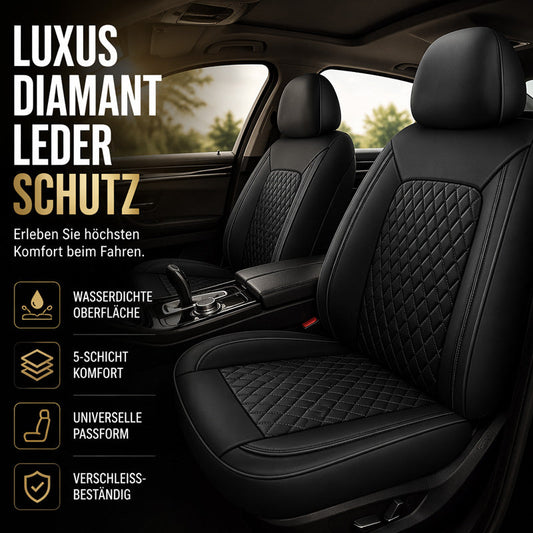 🚗 50% DE RÉDUCTION ! 🛋️ Ensemble Housses Siège Voiture Cuir PU – Cuir PU + Mousse 5 Couches – Surpiqué Losange & Universel for Confort & Protection