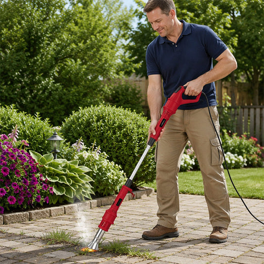 ⏳ -50% OFFRE LIMITÉE ! ⏰🔥 Brûleur Mauvaises Herbes Électrique – 1500 W – 2 Températures (80/650 °C) & Tige Allongée for Jardin & Allée