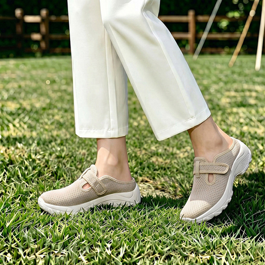 👟 50% DE RÉDUCTION ! 🚶‍♀️ Chaussures Marche Confort Lift Femme – PU + EVA – Semelle Plateforme Amortissante & Slip-On for Quotidien & Voyage