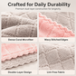 🧽 50% DE RÉDUCTION ! ✨ Chiffon Double Face Microfibre Douce – Polaire Corail Haute Densité – Absorbant & Dégraissant for Cuisine & Vitre