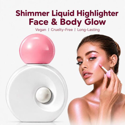 📢 50% DE RÉDUCTION ! ✨ Enlumineur Liquide Pinceau Double Face – 7 g – Effet 3D & Fini Lumineux for Look Naturel ou Glamour