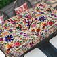 🌺 OFFRE À DURÉE LIMITÉE – 50% ! 🌸 Nappe à Motifs Floraux Rétro – Polyester – Oiseaux & Fleurs – 11 Tailles (90×140 cm à 180×180 cm) for Salle à Manger & Fête