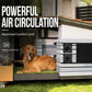 ☀️ 50% DE RÉDUCTION ! 🌀 Kit Ventilation Solaire 10W – 2 Ventilateurs 5″ – Silicium Polycristallin + ABS – 200 CFM & IP65 for Poulailler, Serre & Abri