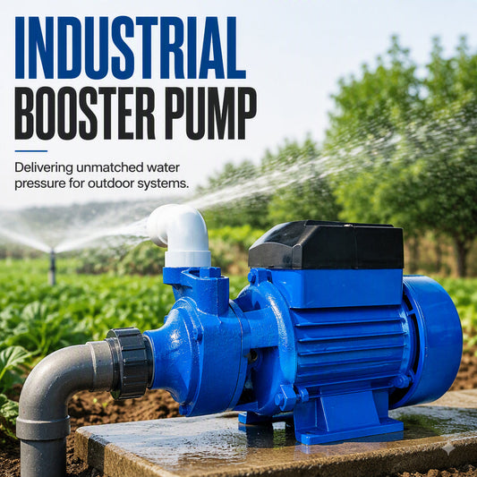 💧 -50% ! ⚙️ Pompe Surpresseur Auto-Amorçante – Fonte + Aluminium – Moteur à Protection Thermique – 220 V – Irrigation et Surpressage Résidentiel 🏡